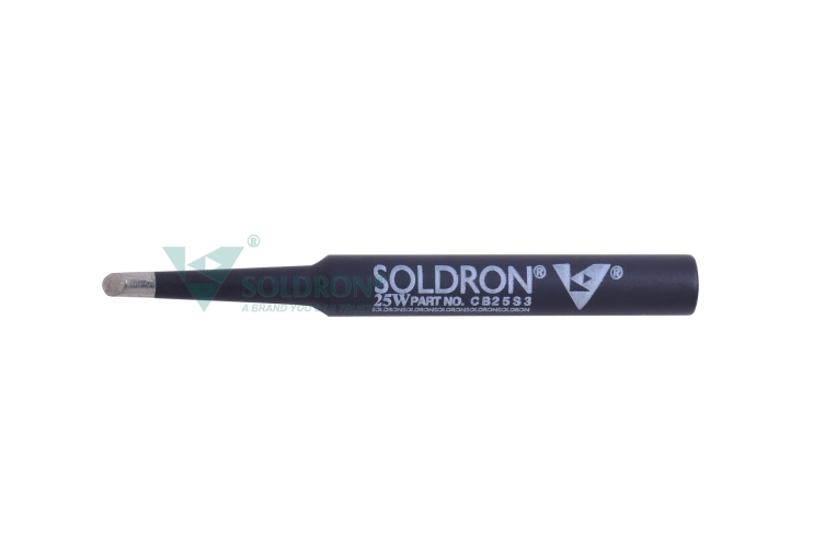 25W Black Ceramic Coated Spade Long Life Delux Bit