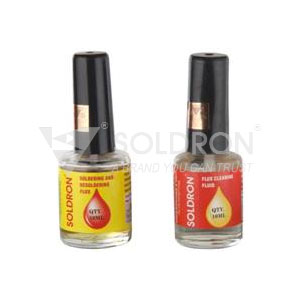 Soldron Soldering Flux and Flux Cleaner (10ml each)